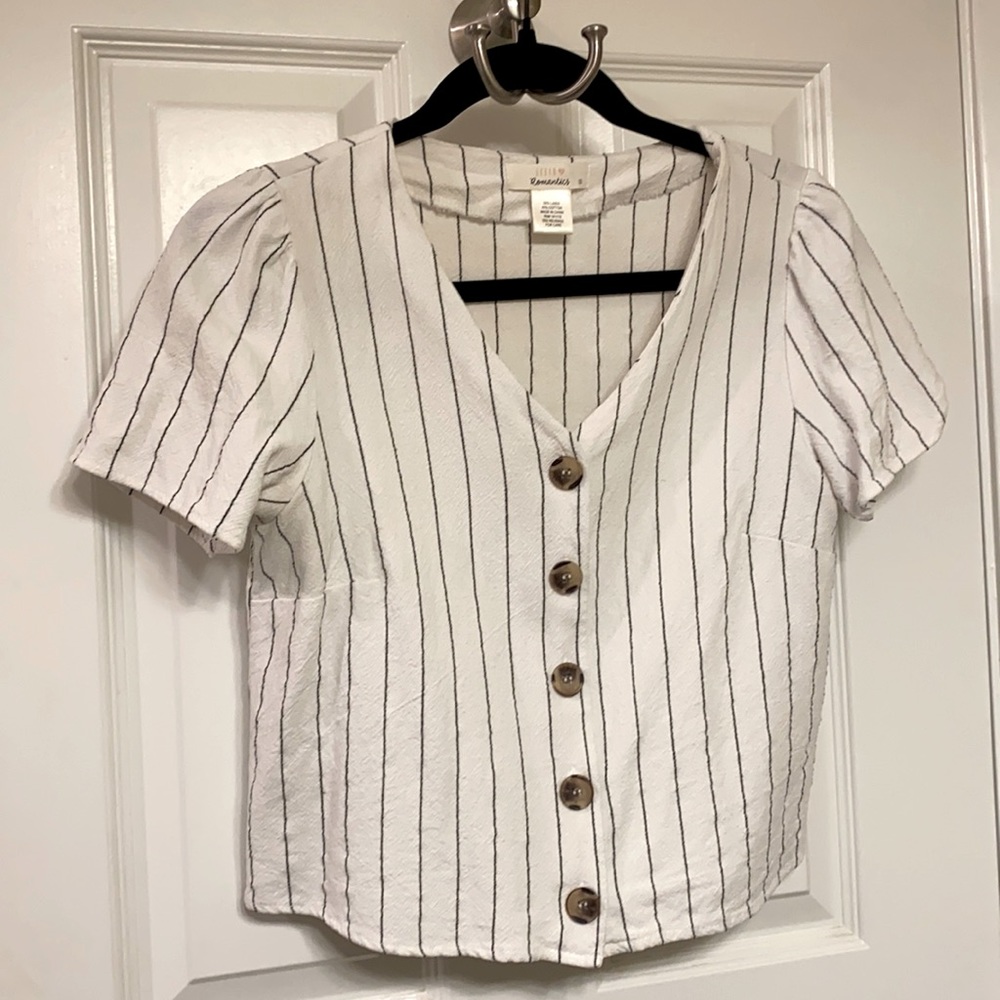 Urban Romantics Striped Button Down (S)